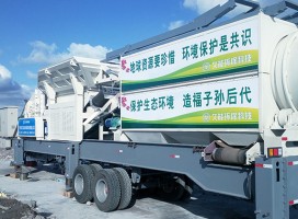 鄭州中意移動式建筑垃圾破碎機(jī)在湖北用實力圈粉